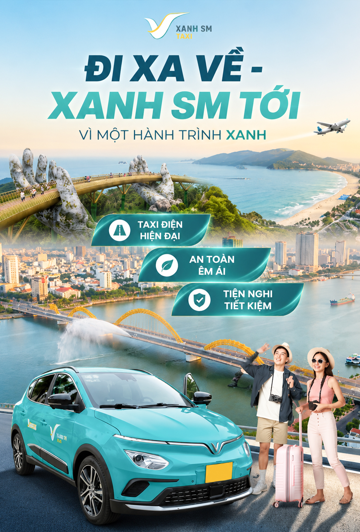 Taxi Xanh Quảng Ngãi Đặt taxi điện quảng ngãi