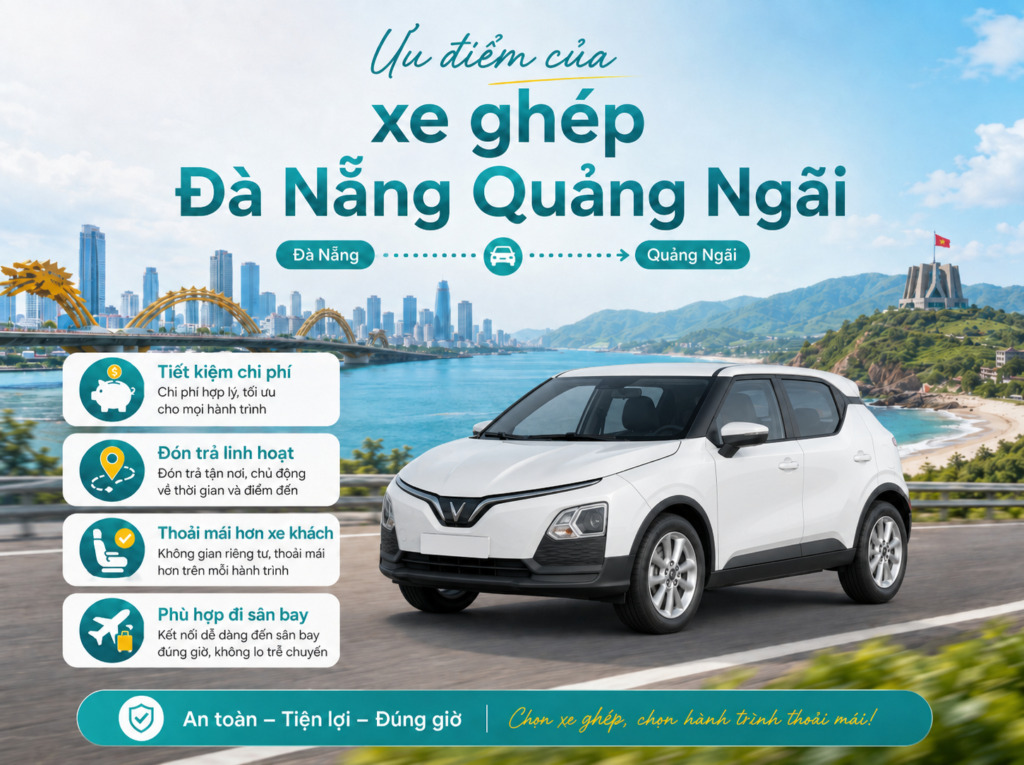 Xe ghép Đà Nẵng Quảng Ngãi